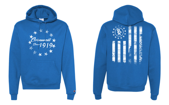 Picture of Champion Powerblend Hooded Sweatshirt Royal Blue